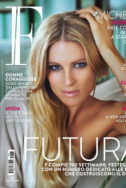 MICHELLE HUNZIKER in F Magazine, December 2025