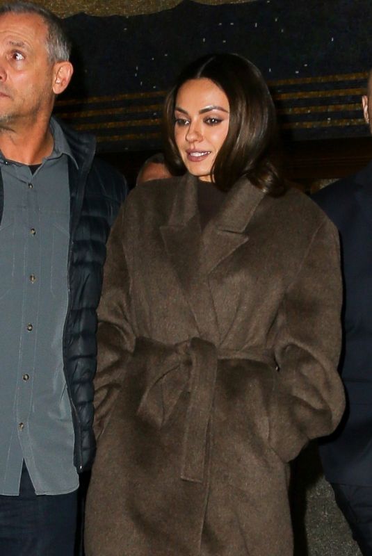 MILA KUNIS Leaves Tonight Show in New York 12/08/2025