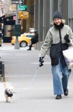 NAOMI WATTS Stocks up on Groceries while Walking Her Dog in New York City 12/07/2025
