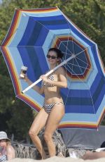 NINA DOBREV in a Striped Bikini at a Beach in Jalisco in Mexico 11/28/2025