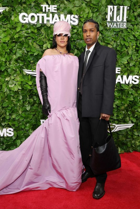 RIHANNA and ASAP Rocky at 35th Gotham Film Awards in New York City 12/01/2025