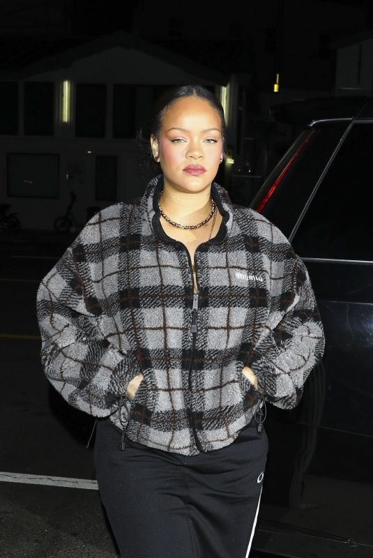 RIHANNA Arrives at Giorgio Baldi in Santa Monica 12/20/2025