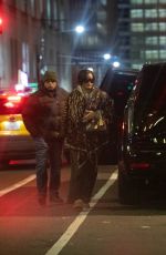 RIHANNA Enjoys a Late-night Stroll with a Friend in New York City 12/02/2025