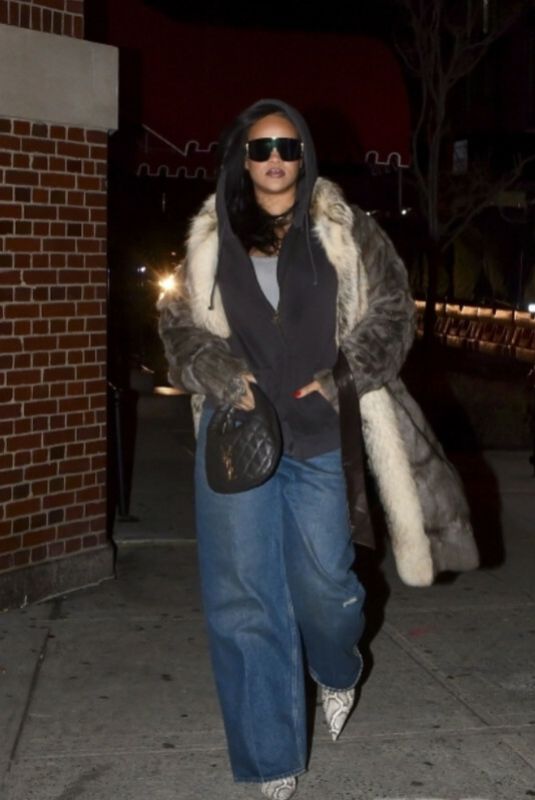 RIHANNA Leaves San Vicente Members Club in New York 12/07/20259x