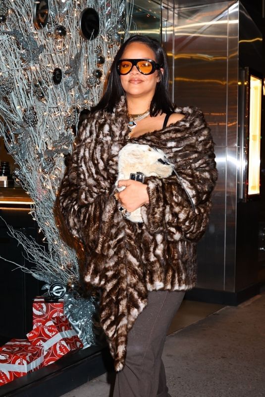 RIHANNA Out for Dinner at Caviar Russe in New York 12/30/2025
