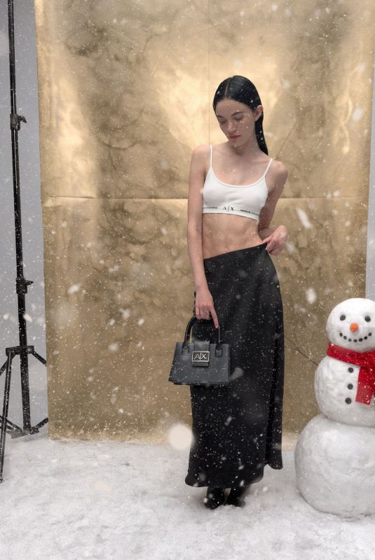 RYLEE STUMPF for Armani Exchange Campaign, December 2025