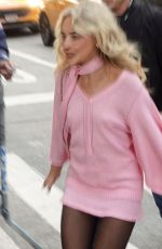 SABRINA CARPENTER Arrives at Late Night With Seth Meyers in New York City 12/08/2025