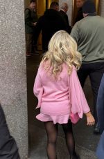 SABRINA CARPENTER Arrives at Late Night With Seth Meyers in New York City 12/08/2025