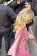 SABRINA CARPENTER Arrives at Late Night With Seth Meyers in New York City 12/08/2025