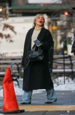 SABRINA CARPENTER Leaves Bar Pitti in New York City 12/16/2025