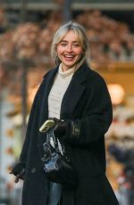 SABRINA CARPENTER Leaves Bar Pitti in New York City 12/16/2025