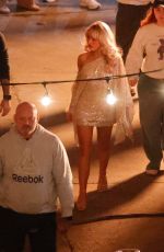 SABRINA CARPENTER on the Set of a Super Bowl Commercial for Pringles in Los Angeles 12/07/2025