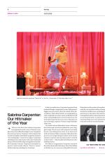 SABRNA CARPENTER in Variety Magazine, December 2025