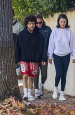SELENA GOMEZ and Benny Blanco Out for a Walk in Beverly Hills 12/01/2025