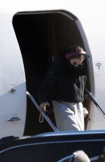 SELENA GOMEZ Arrives Via Private Jet in Los Angeles 12/08/2025