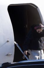 SELENA GOMEZ Arrives Via Private Jet in Los Angeles 12/08/2025