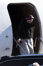SELENA GOMEZ Arrives Via Private Jet in Los Angeles 12/08/2025
