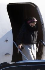 SELENA GOMEZ Arrives Via Private Jet in Los Angeles 12/08/2025