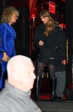 TAYLOR SWIFT and ESTEA HAIM at Chez Margaux in New York City December 12/09/2025