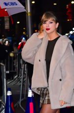 TAYLOR SWIFT Arrives for Taping of Late Show with Stephen Colbert in New York City 12/10/2025