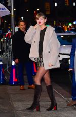 TAYLOR SWIFT Arrives for Taping of Late Show with Stephen Colbert in New York City 12/10/2025
