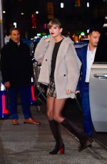 TAYLOR SWIFT Arrives for Taping of Late Show with Stephen Colbert in New York City 12/10/2025