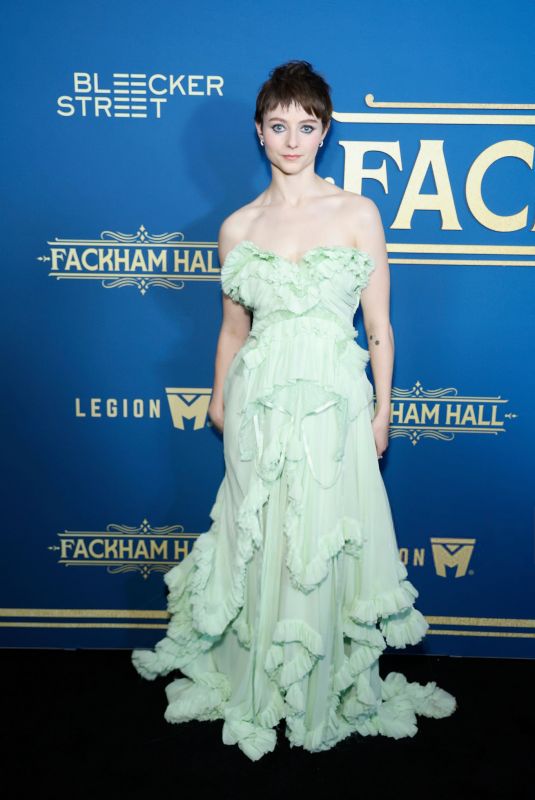 THOMASIN MCKENZIE at Fackham Hall Premiere at Metrograph in New York 12/02/2025