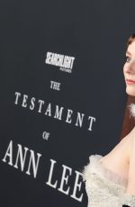 THOMASIN MCKENZIE at The Testament of Ann Lee Premiere at Linwood Dunn Theater in Los Angeles 12/14/2025