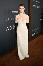 THOMASIN MCKENZIE at The Testament of Ann Lee Premiere at Linwood Dunn Theater in Los Angeles 12/14/2025