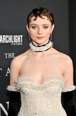 THOMASIN MCKENZIE at The Testament of Ann Lee Premiere at Linwood Dunn Theater in Los Angeles 12/14/2025