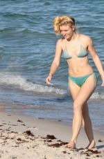 ZARA LARSSON in Bikini on the Beach in Miami Beach 12/21/2025