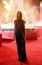 ZOE SALDANA at Avatar: Fire and Ash World Premiere in Hollywood 12/01/2025