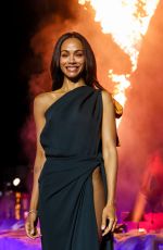 ZOE SALDANA at Avatar: Fire and Ash World Premiere in Hollywood 12/01/2025