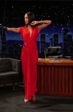 ZOE SALDANA at Jimmy Kimmel Live 12/01/2025