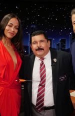 ZOE SALDANA at Jimmy Kimmel Live 12/01/2025