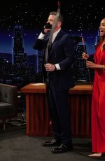 ZOE SALDANA at Jimmy Kimmel Live 12/01/2025