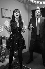 ZOOEY DESCHANEL at Tonight Show Starring Jimmy Fallon 12/08/2025