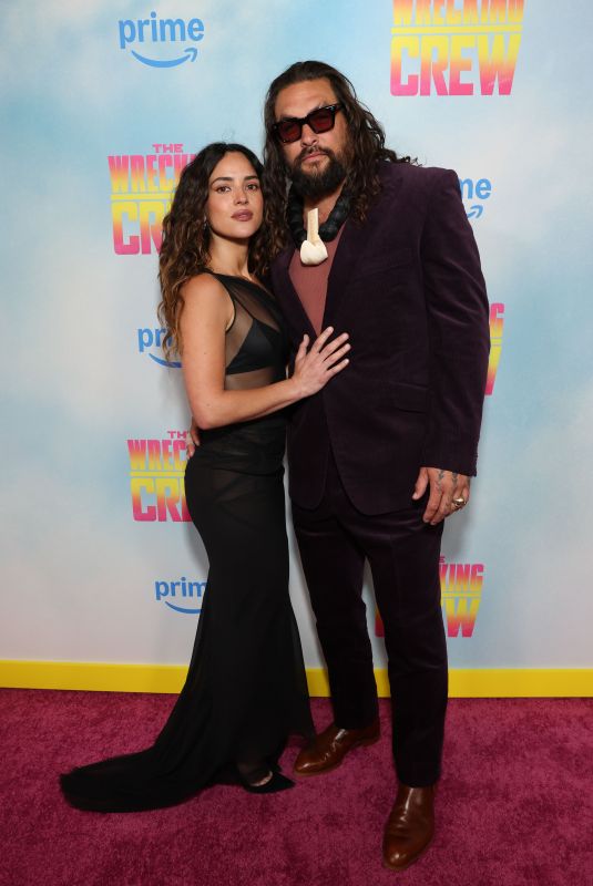 ADRIA ARJONA and Jason Momoa at The Wrecking Crew N.Y. Screening in New York City 01/15/2026