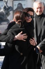 ANNE HATHAWAY at Funeral of Valentino Garavani at Basilica di Santa Maria degli Angeli e dei Martiri in Rome 01/23/2026