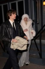 ANYA TAYLOR-JOY and Malcolm Mcrae Arrives at Kate Hudson