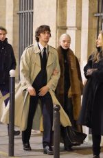 ANYA TAYLOR-JOY Out with Her Husband at Palais Royal District in Paris 01/24/2026