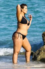 ASHLEY GRAHAM in Bikini at a Photoshoot on the Beach in Miami 03/14/2018