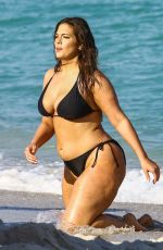 ASHLEY GRAHAM in Bikini at a Photoshoot on the Beach in Miami 03/14/2018