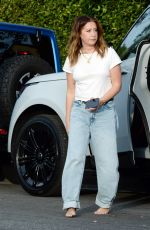 ASHLEY TISDALE Out Visits Her Parents