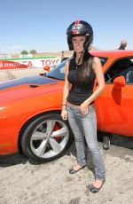 AUDRINA PATRIDGE at Willow Springs Raceway to Unveil New Dodge Challenger 06/03/2008