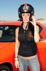 AUDRINA PATRIDGE at Willow Springs Raceway to Unveil New Dodge Challenger 06/03/2008