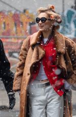 BELLA HADID Arrives at a Photoshoot in New York City 01/19/2026