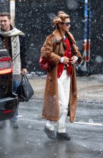 BELLA HADID Arrives at a Photoshoot in New York City 01/19/2026