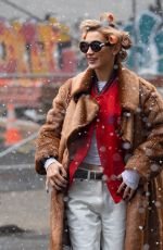 BELLA HADID Arrives at a Photoshoot in New York City 01/19/2026