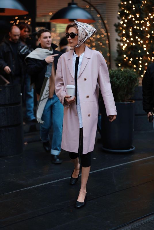 BELLA HADID Out Filming a New Project in New York City 01/22/2026